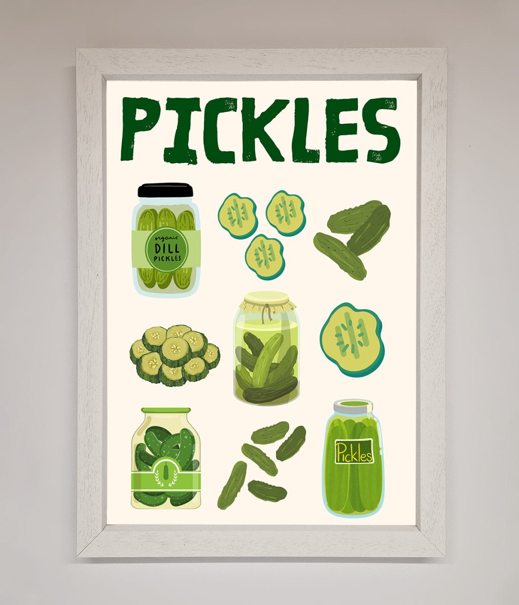 Pickle Lover Framed Wall Art