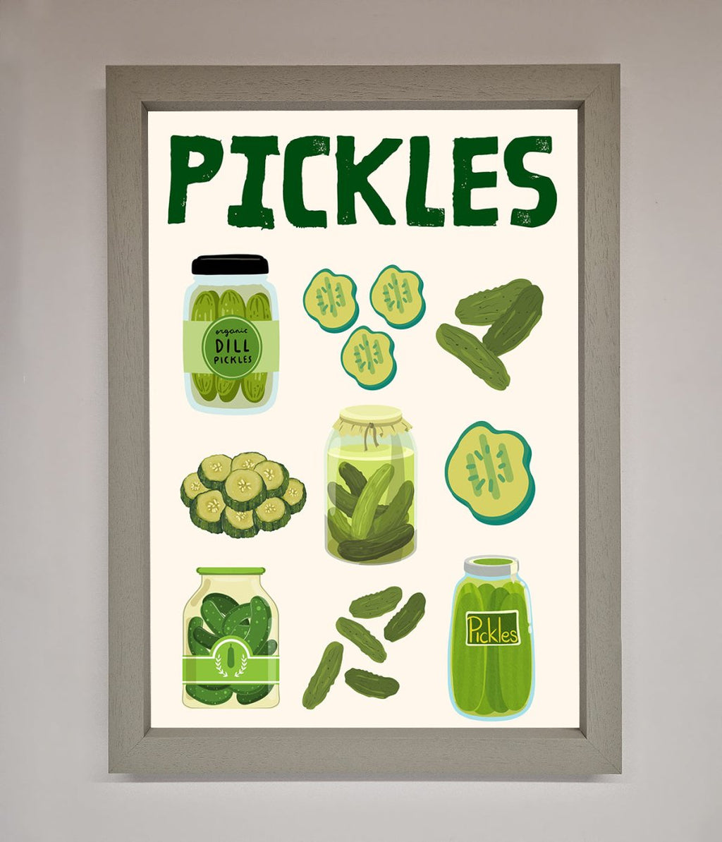 Pickle Lover Framed Wall Art