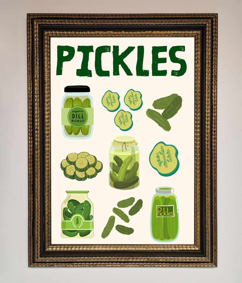 Pickle Lover Framed Wall Art