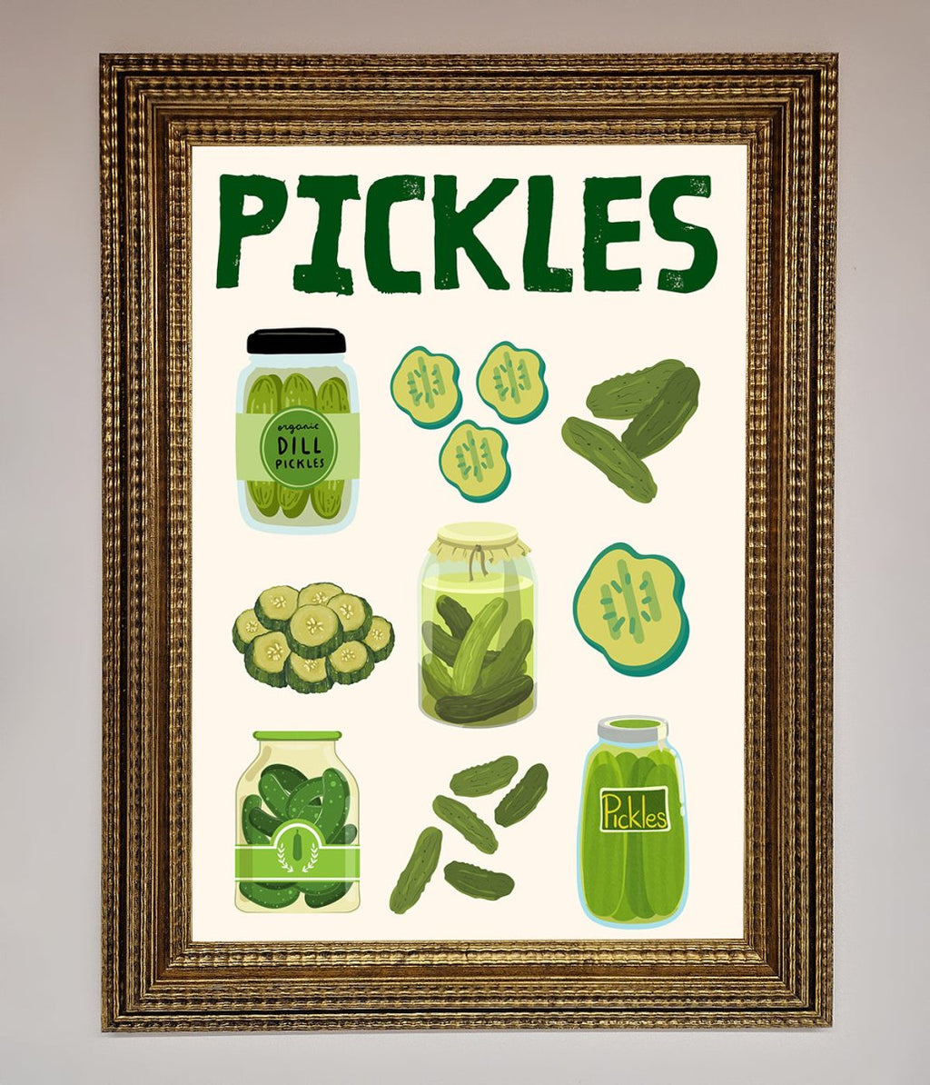 Pickle Lover Framed Wall Art