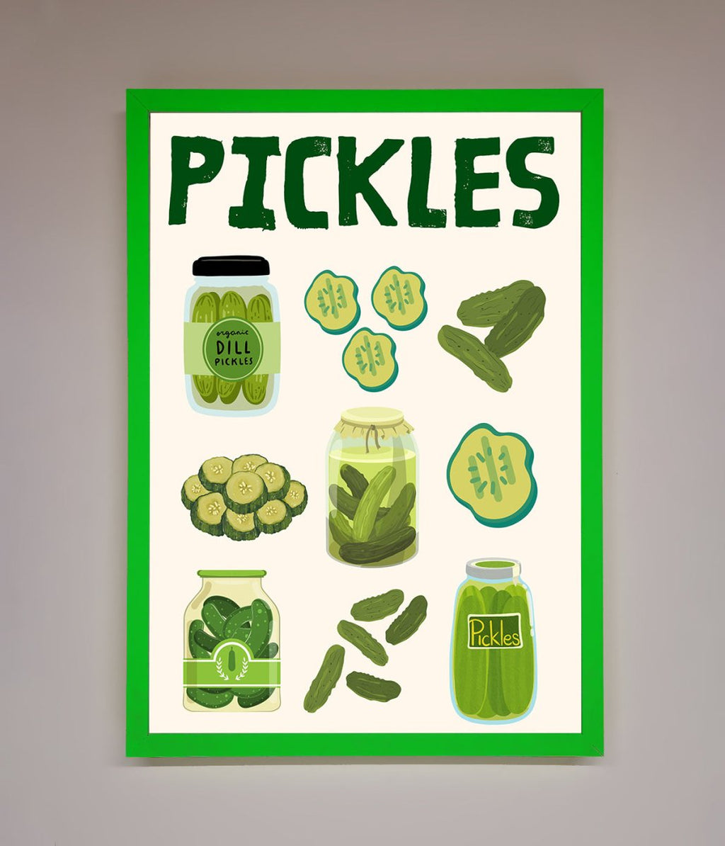Pickle Lover Framed Wall Art