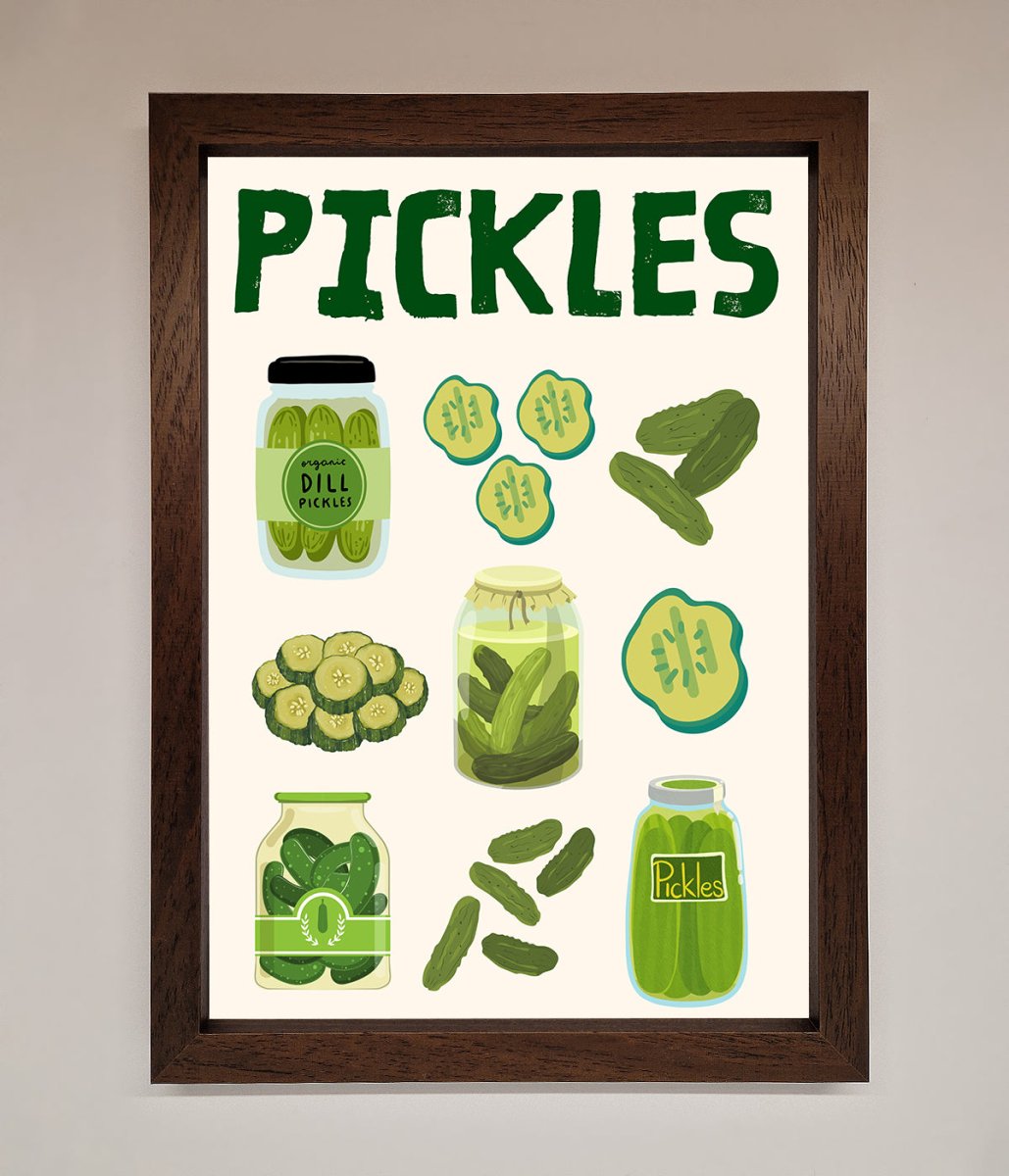 Pickle Lover Framed Wall Art