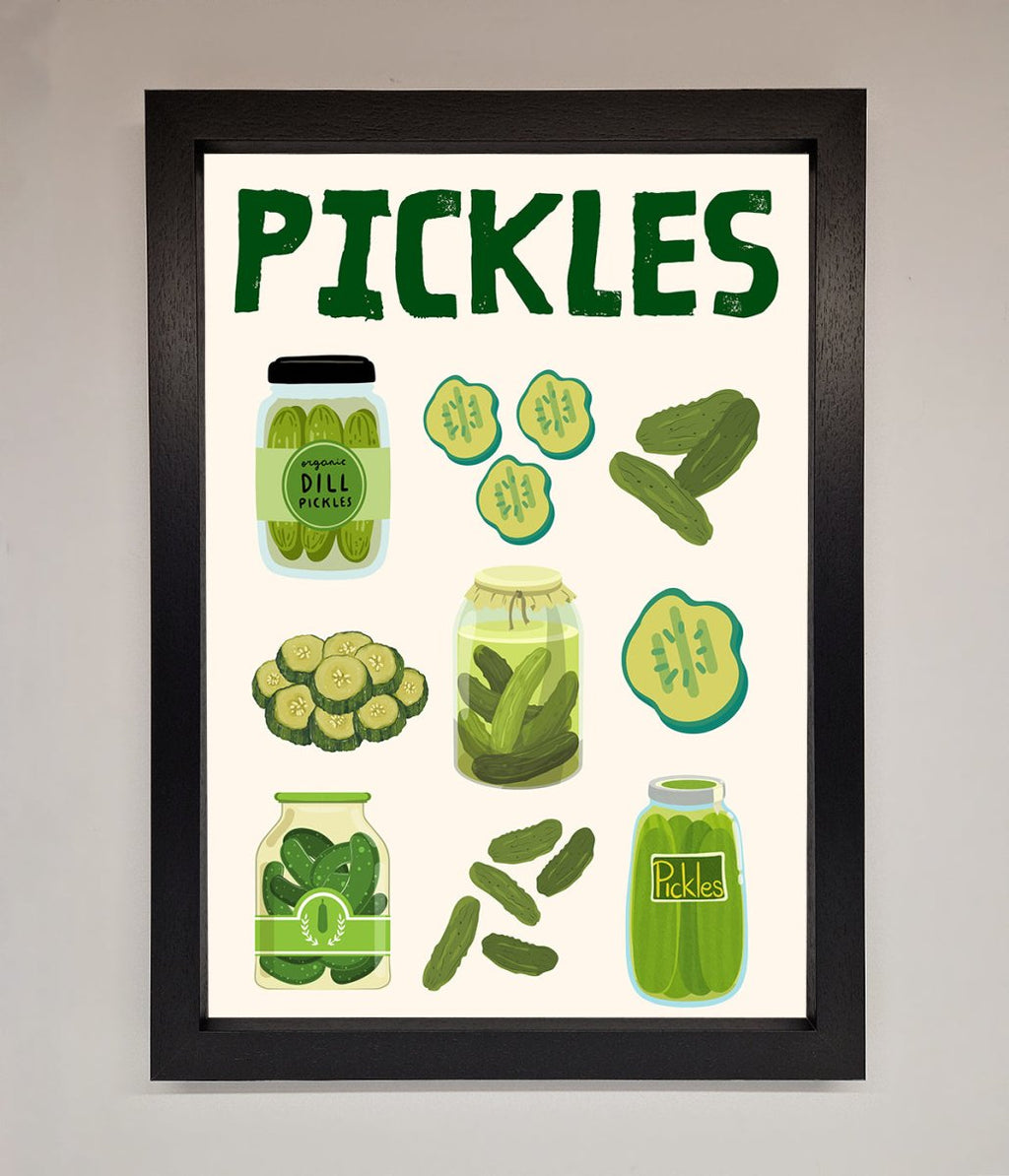 Pickle Lover Framed Wall Art