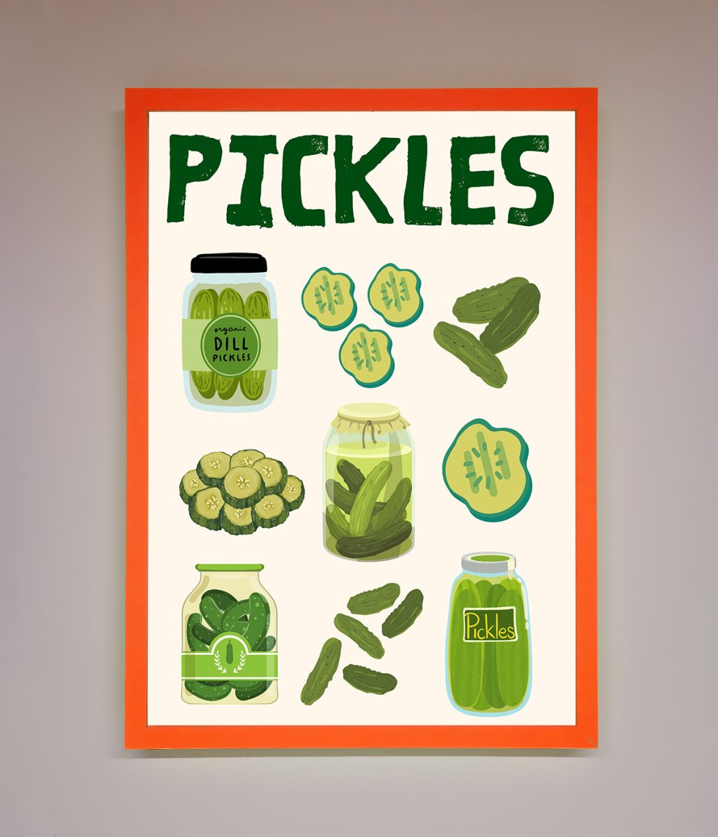 Pickle Lover Framed Wall Art