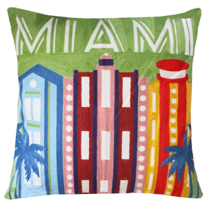 Miami Needlepoint Cushion