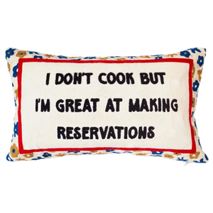 I Don't Cook Needlepoint Cushion