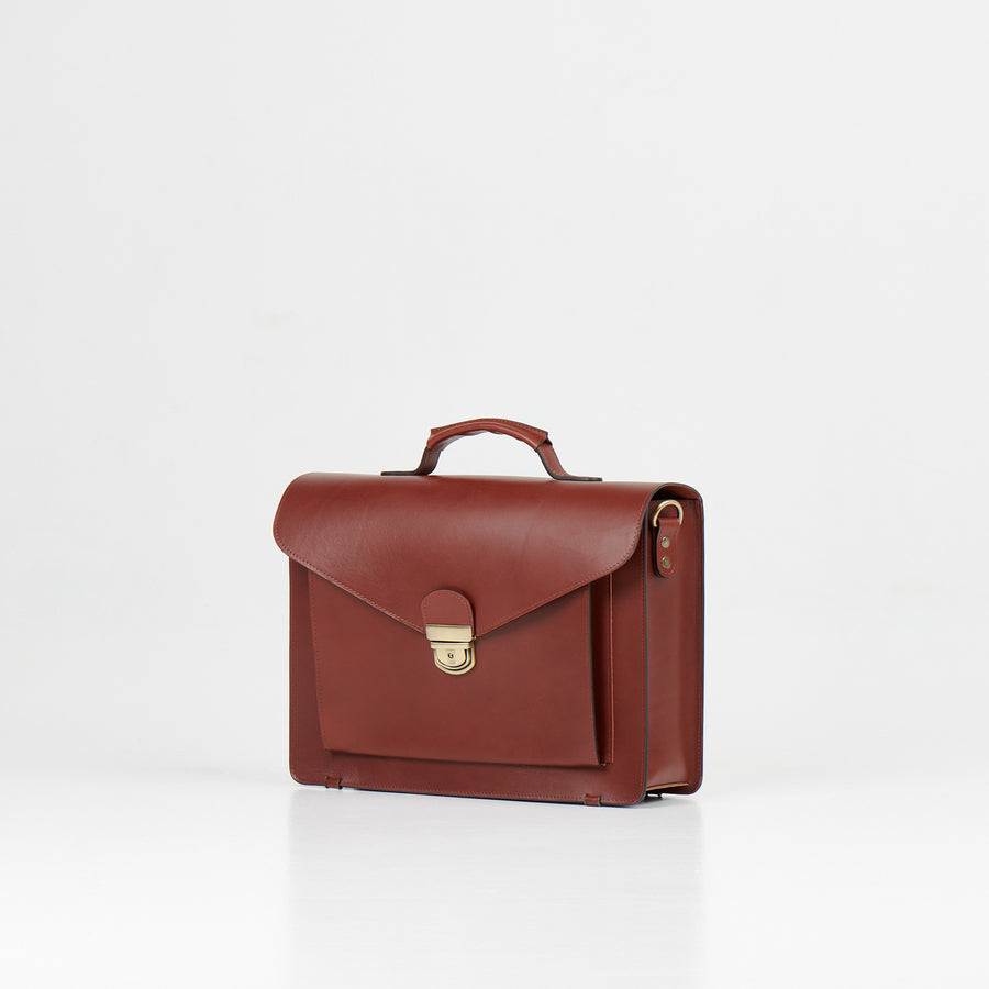 Handcrafted Estonian Leather Briefcase – Durable & Unique Design by Papillon at www.brixbailey.com