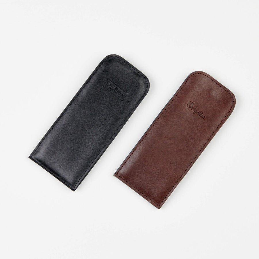 Handmade Full Leather Glasses Case – Snap Closure & Compact by Papillon at www.brixbailey.com