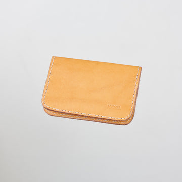 Light on Noeli Ultra-Minimalist Leather Card Holder with Cork Lining - Handcrafted in Tartu, Estonia by Noel at www.brixbailey.com