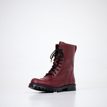 Unisex 511 Burgundy Leather Boots – Warm & Stylish by Samelin at www.brixbailey.com