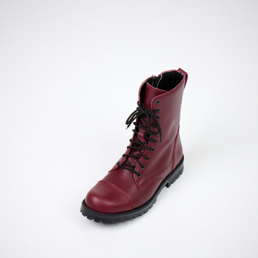 511 Burgundy Leather Boots – Elegant All-Season Comfort by Samelin at www.brixbailey.com