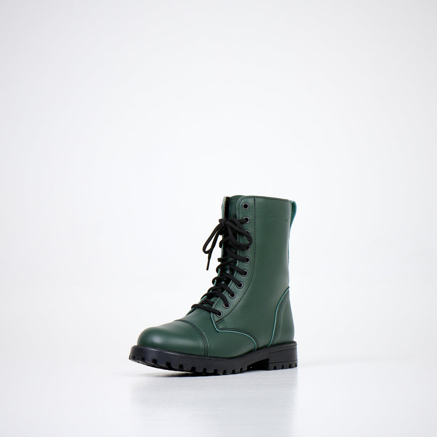 511 Forest Green Leather Boots – Durable, Stylish All-Season Wear by Samelin at www.brixbailey.com