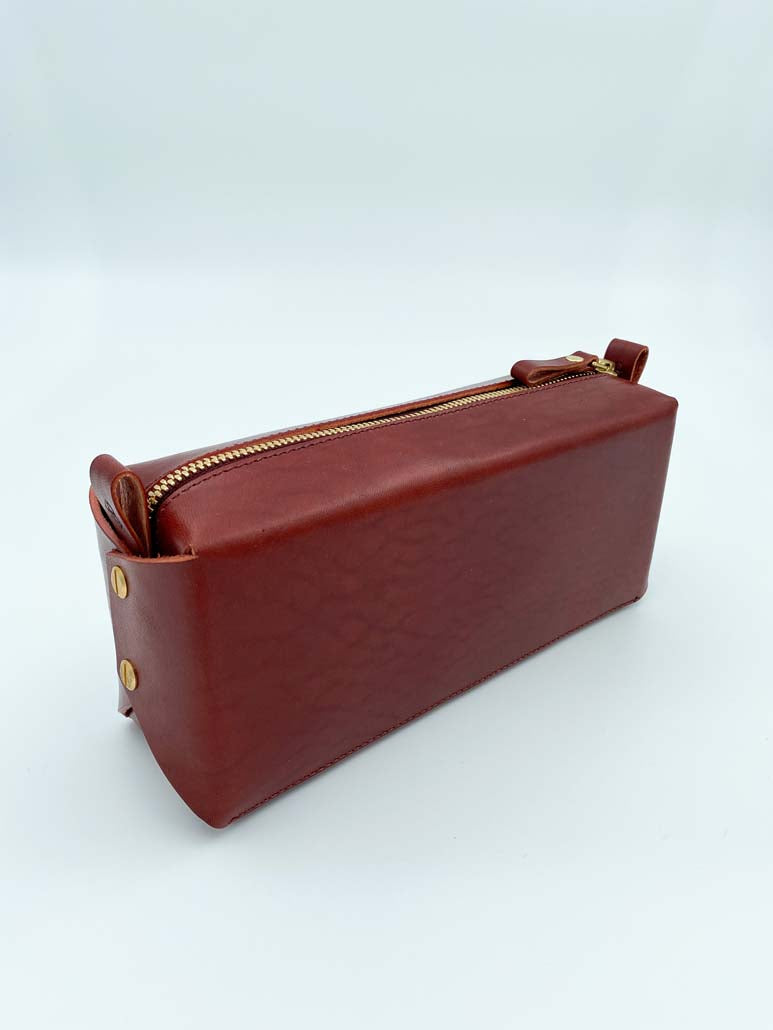 Big Dreamer Leather Makeup Bag – Sustainable & Handcrafted Elegance by Stella Soomlais at brixbailey.com