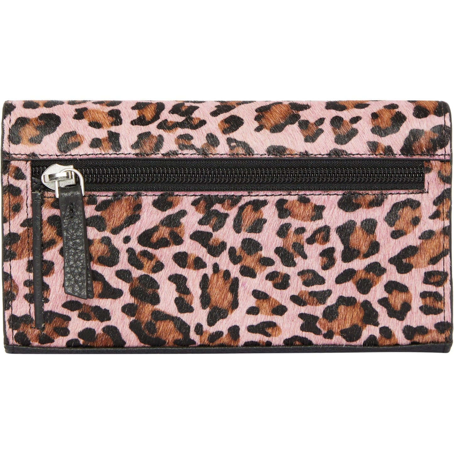 Pink Animal Print Leather Multi Section Purse Brix and Bailey Brand
