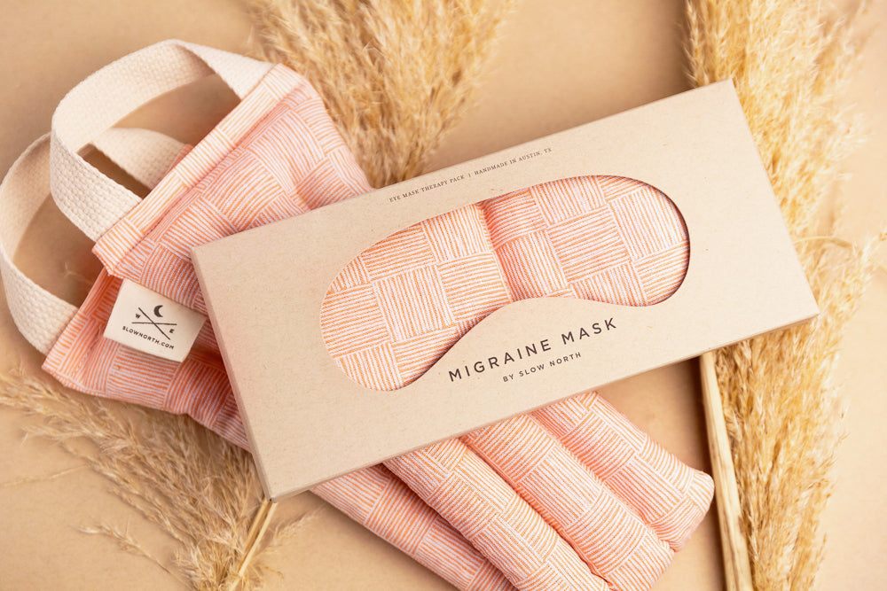 Eye Mask and Neck Wrap Bundle in Pink Pampas