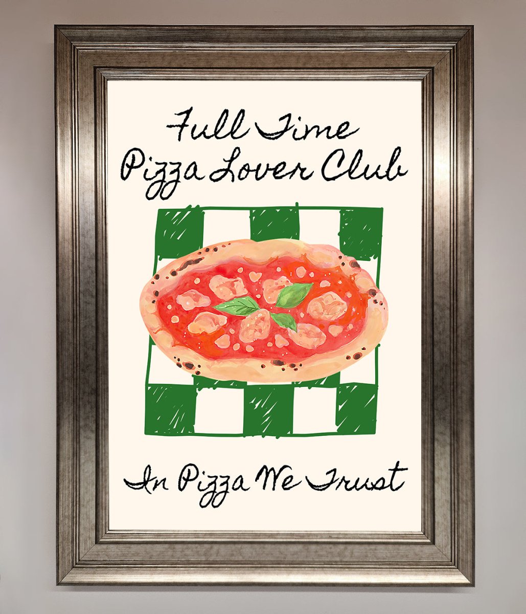Pizza Lover Club Framed Wall Art