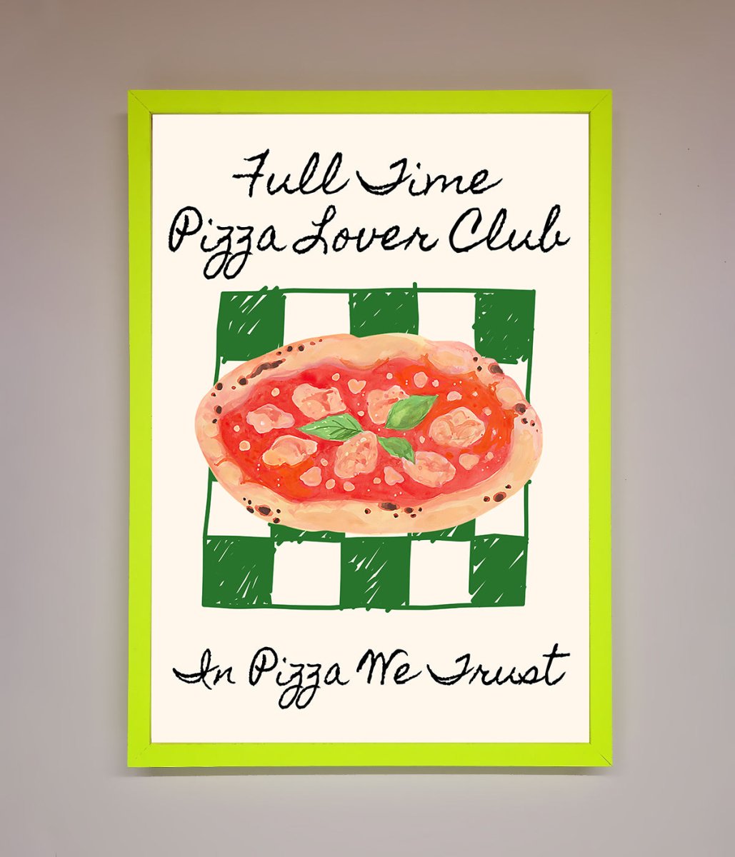 Pizza Lover Club Framed Wall Art