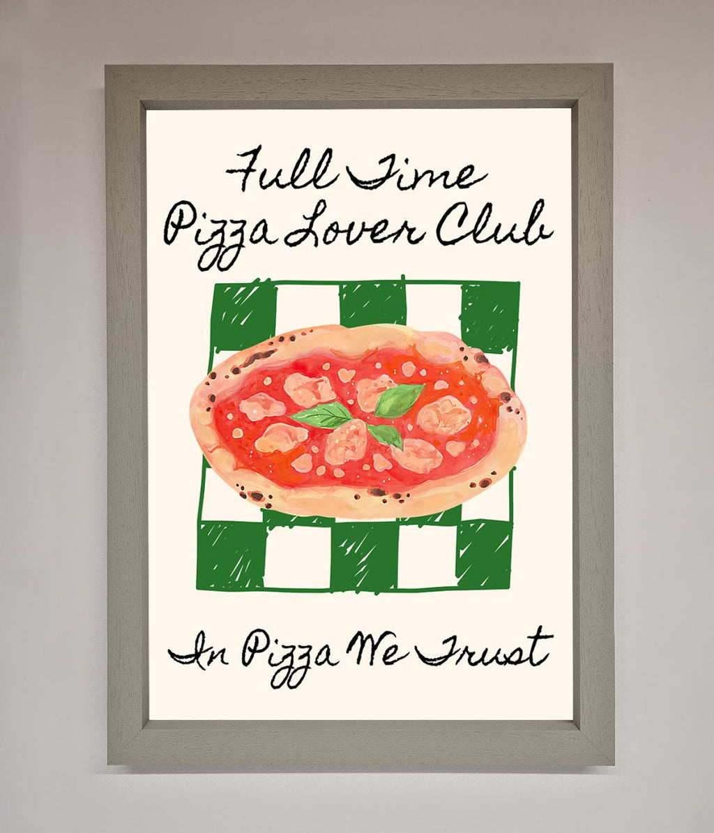 Pizza Lover Club Framed Wall Art