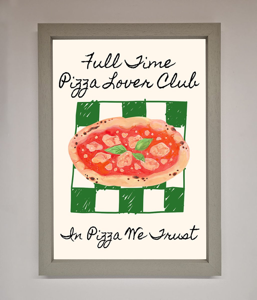 Pizza Lover Club Framed Wall Art