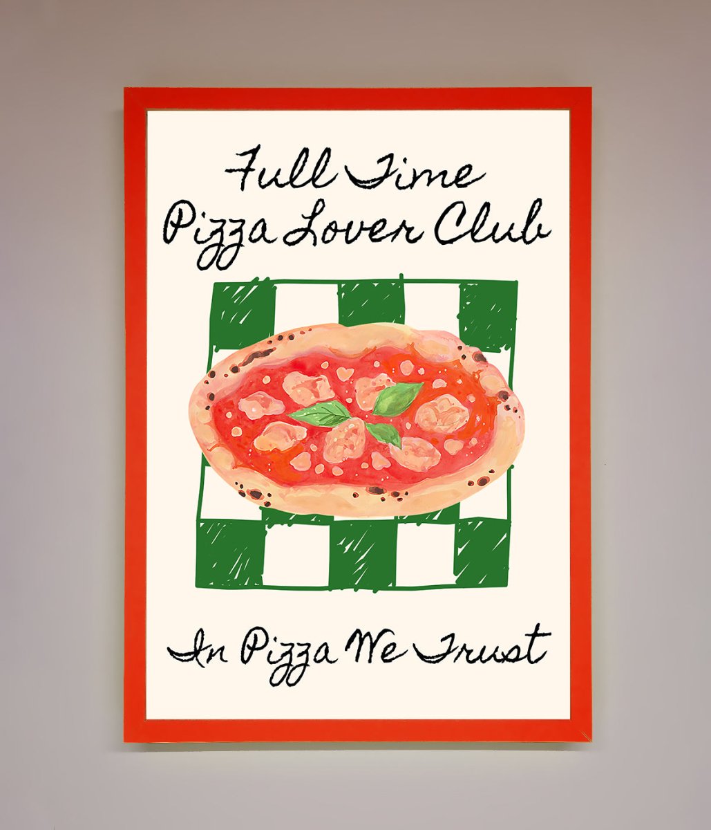 Pizza Lover Club Framed Wall Art