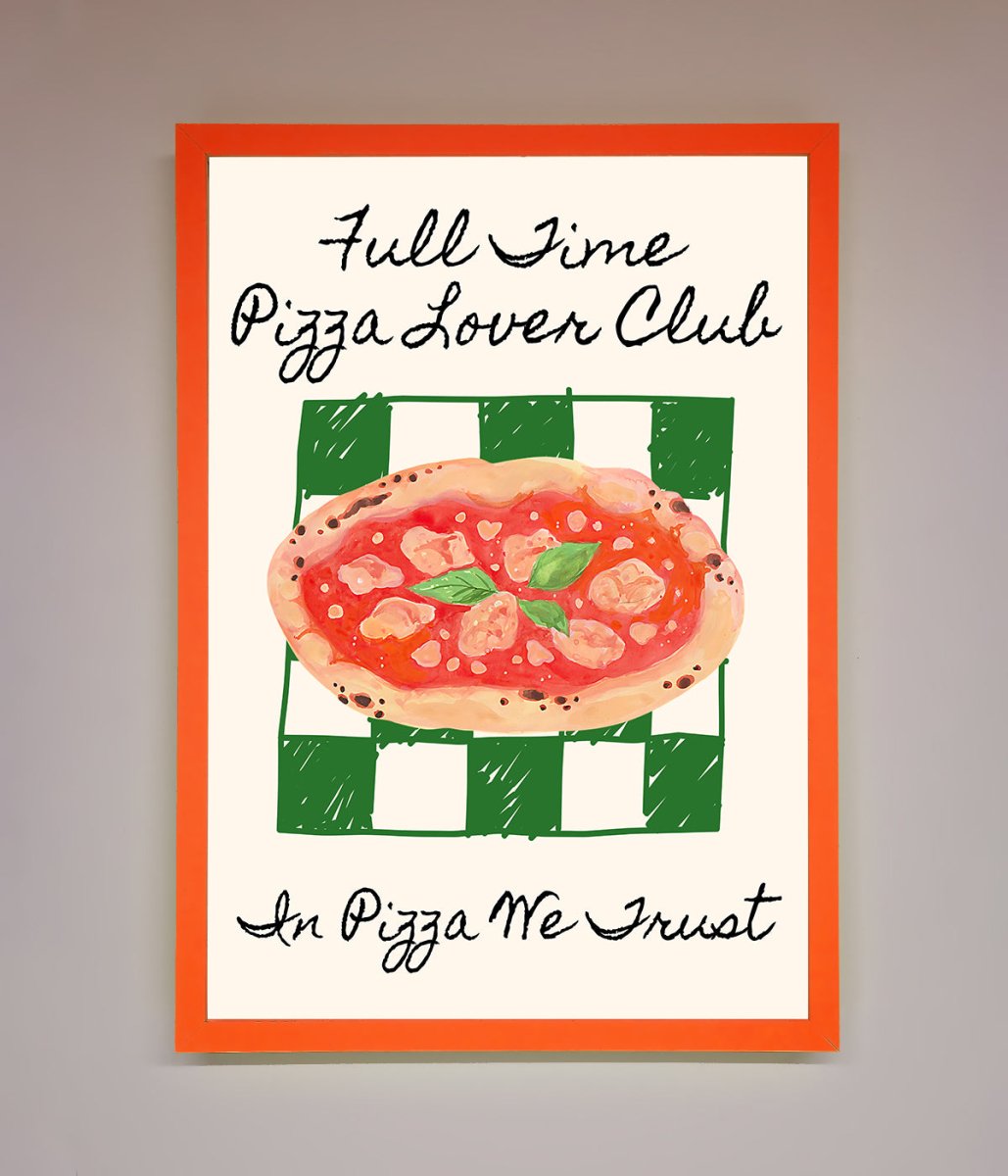 Pizza Lover Club Framed Wall Art