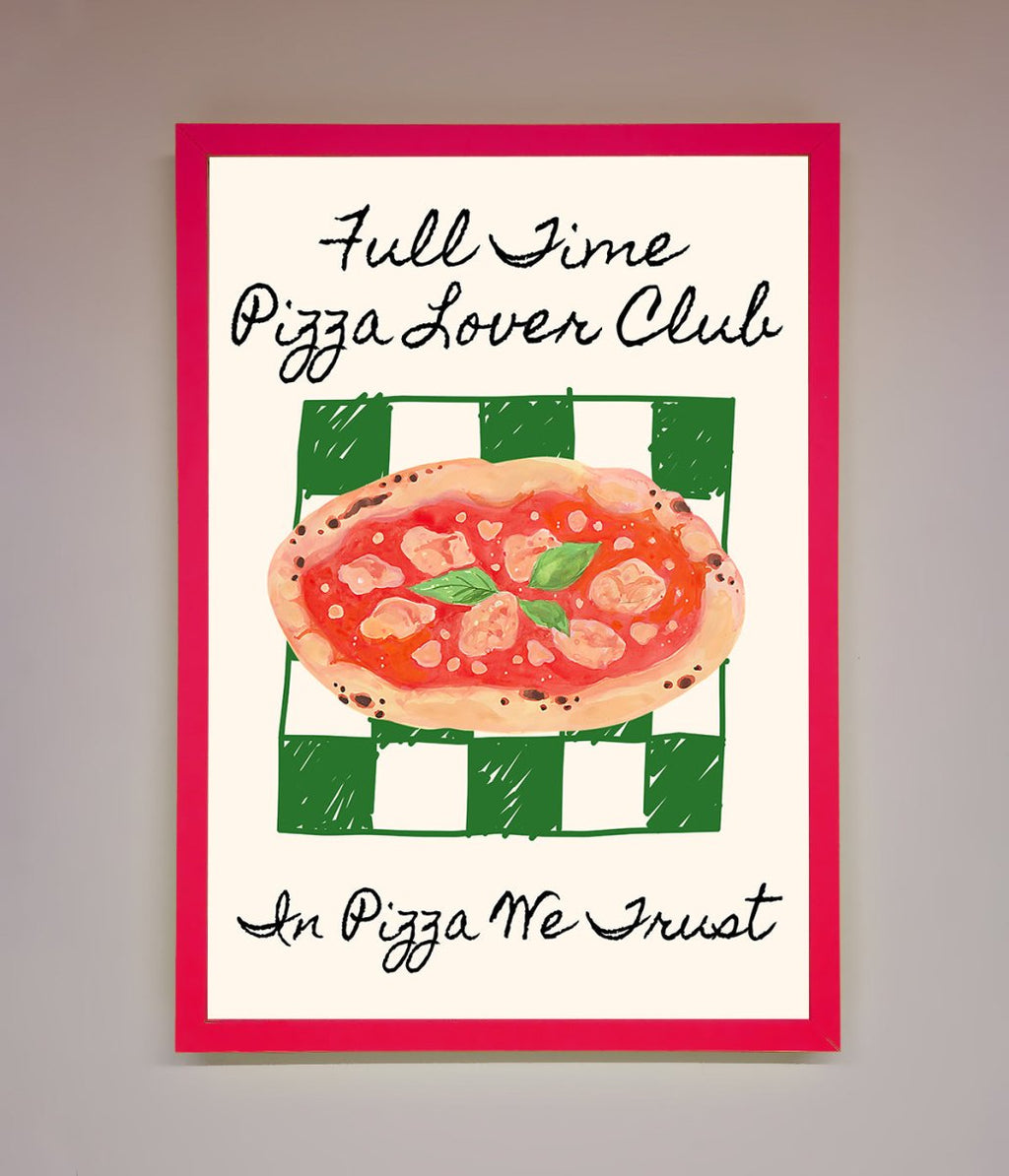 Pizza Lover Club Framed Wall Art