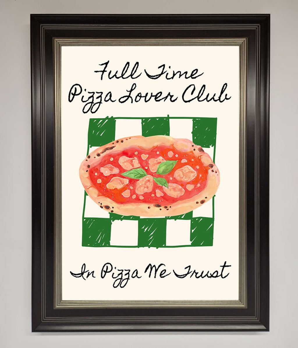 Pizza Lover Club Framed Wall Art