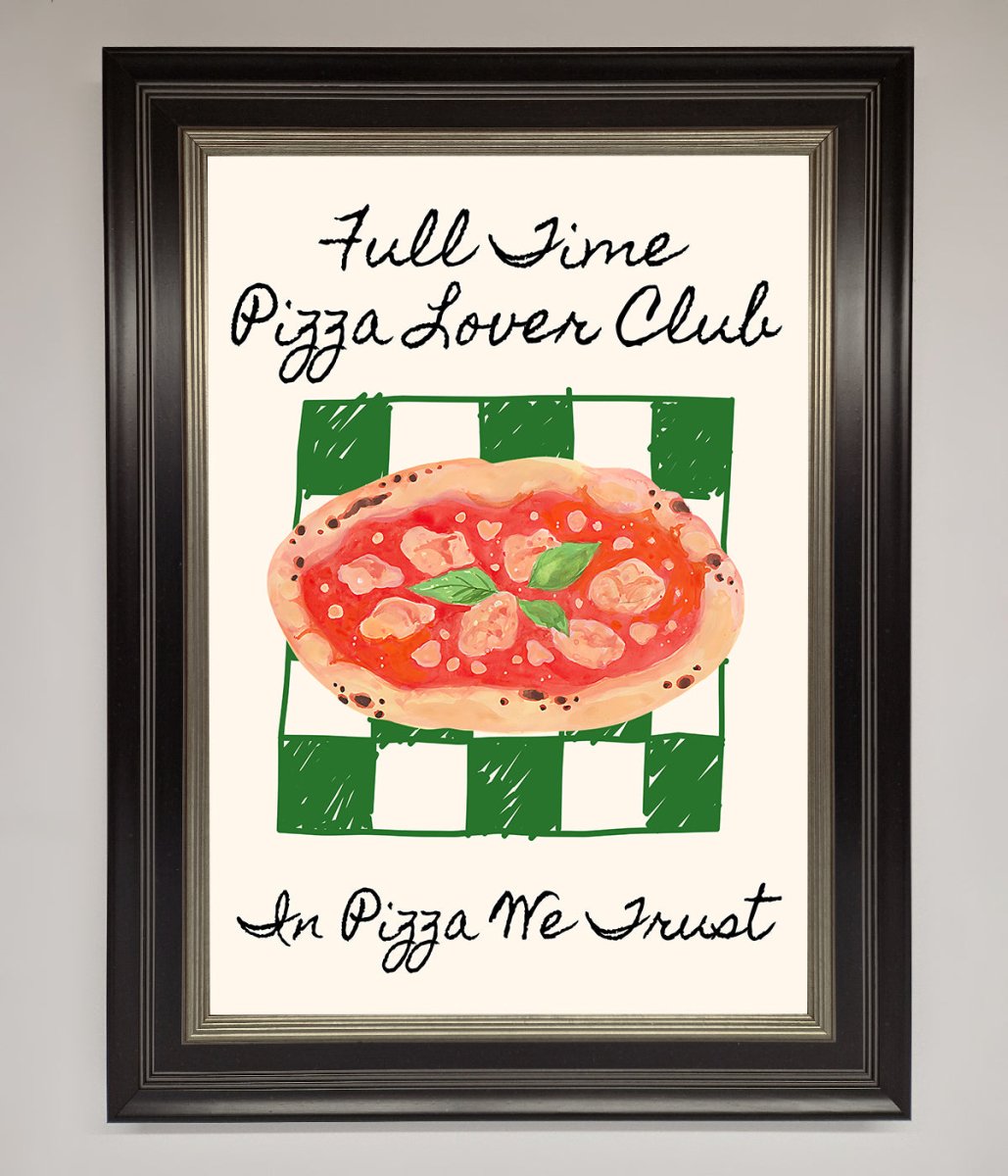 Pizza Lover Club Framed Wall Art