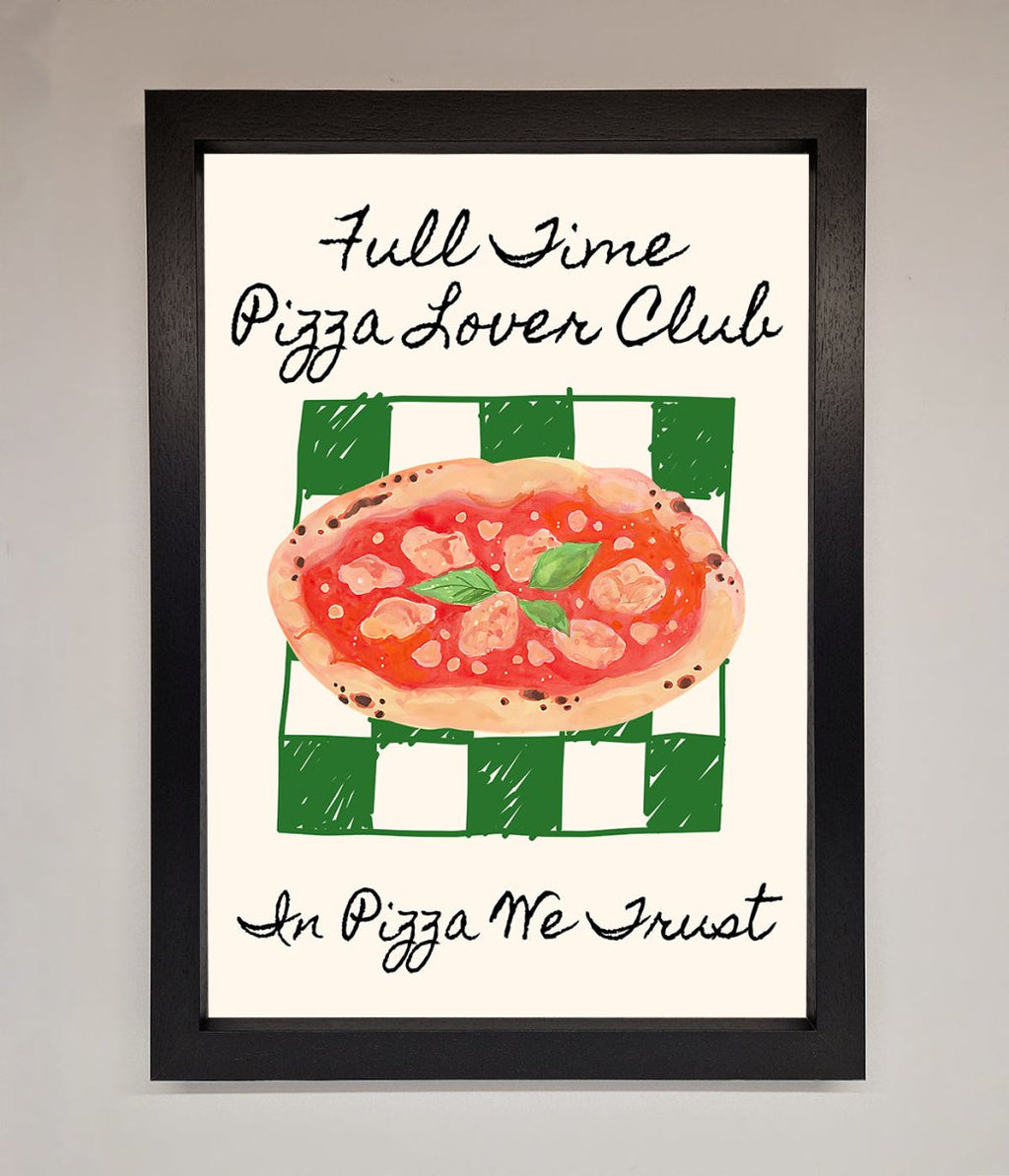 Pizza Lover Club Framed Wall Art