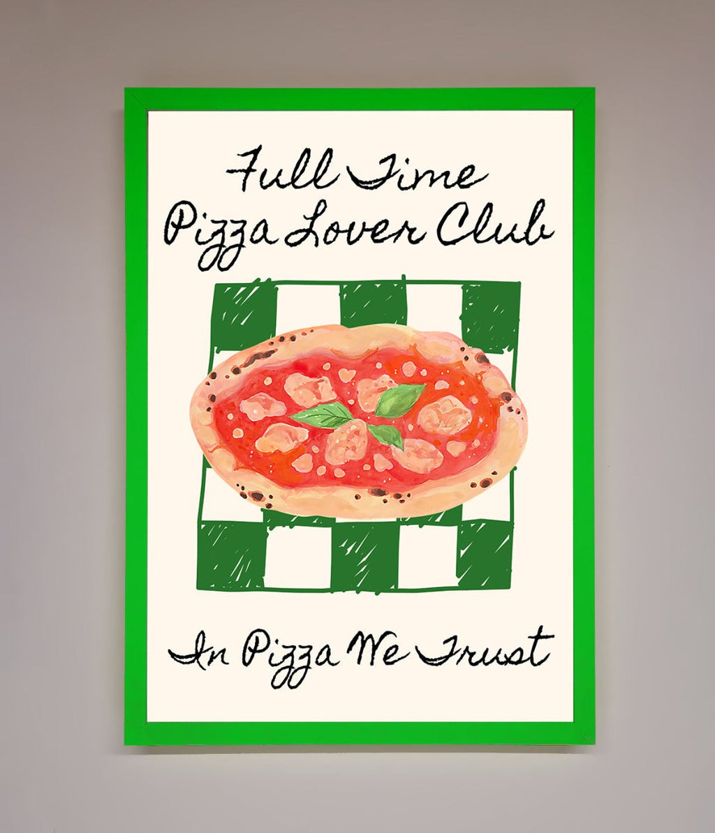 Pizza Lover Club Framed Wall Art