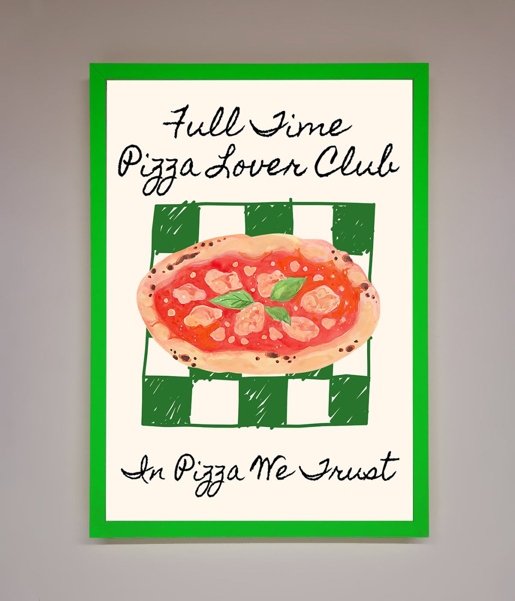 Pizza Lover Club Framed Wall Art