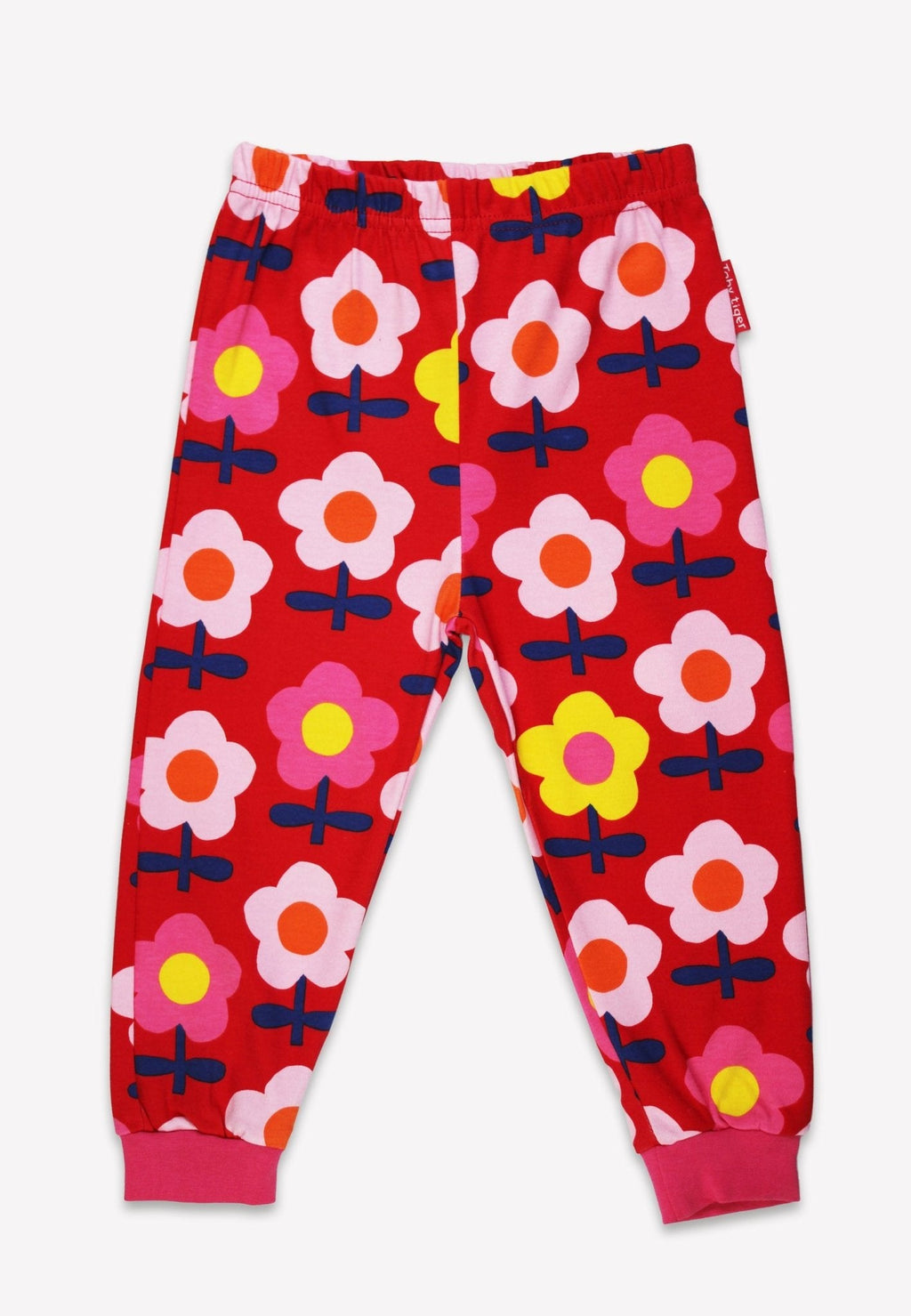 Organic Pink Flower Print Pyjamas for Kids