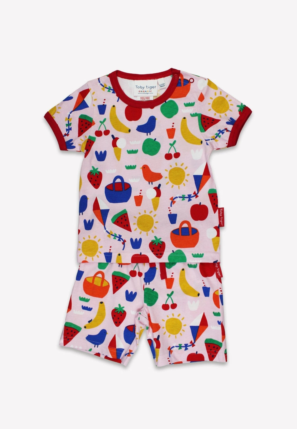 Organic Picnic Print Short Pyjamas