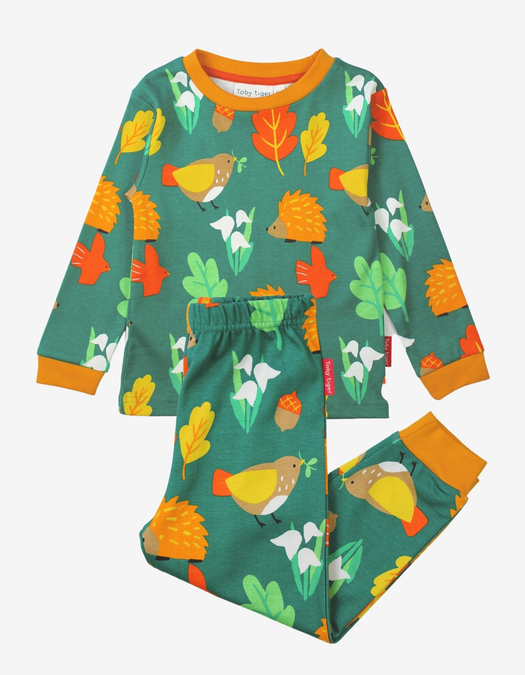 Organic Autumn Print Pyjamas for Kids