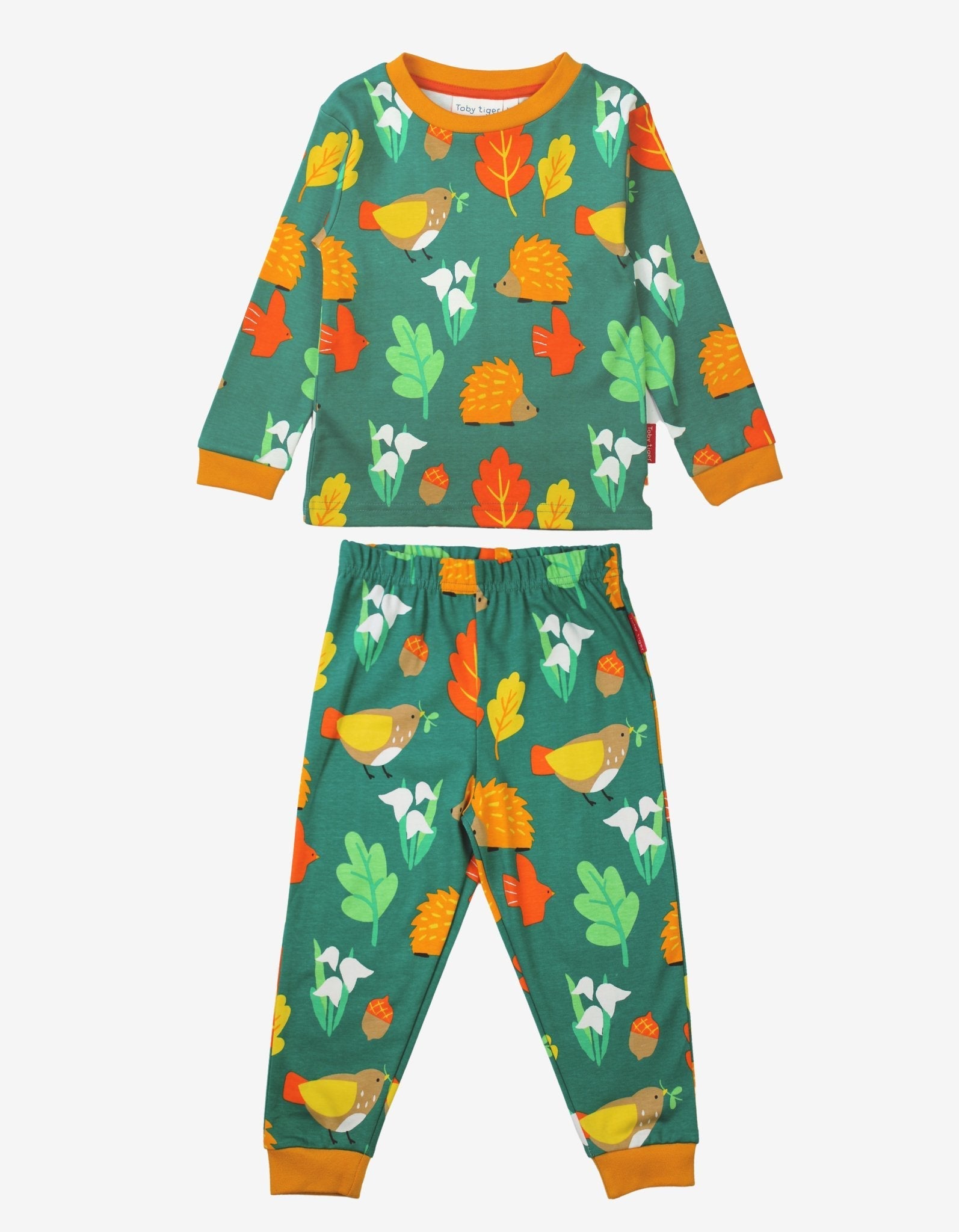 Organic Autumn Print Pyjamas for Kids