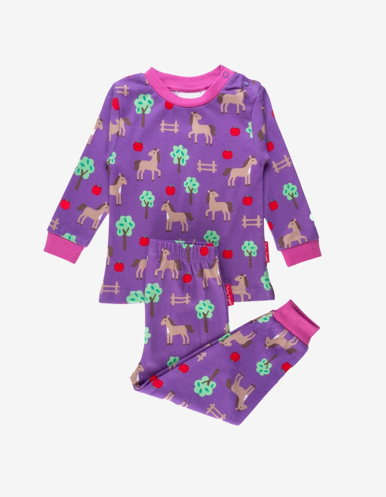 Organic Horse Print Pyjamas for Children