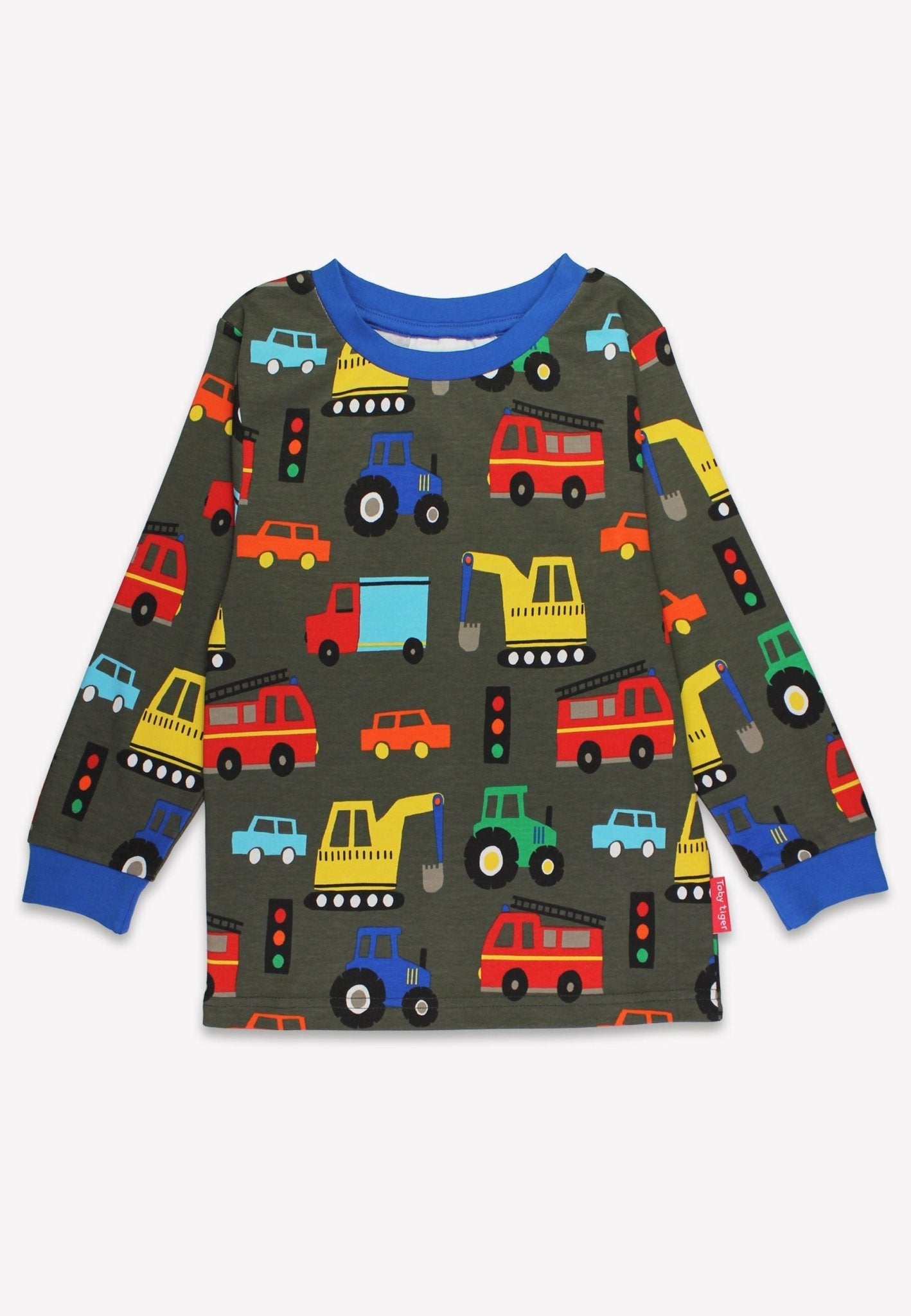 Organic Transport Print Pyjamas for Kids