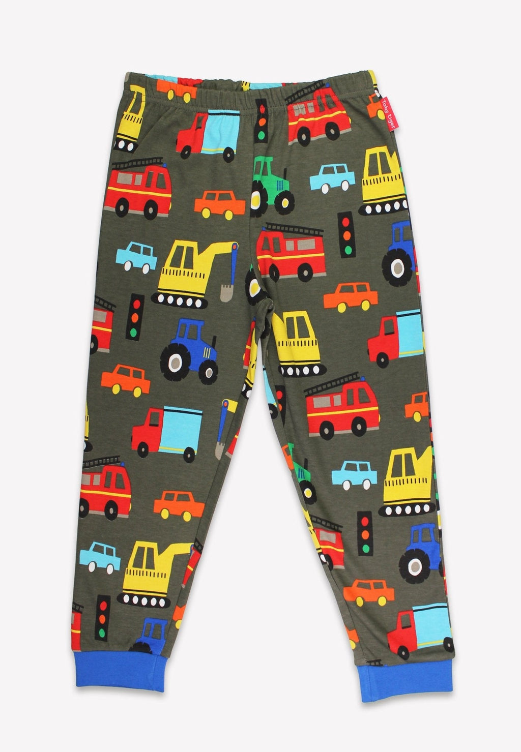 Organic Transport Print Pyjamas for Kids