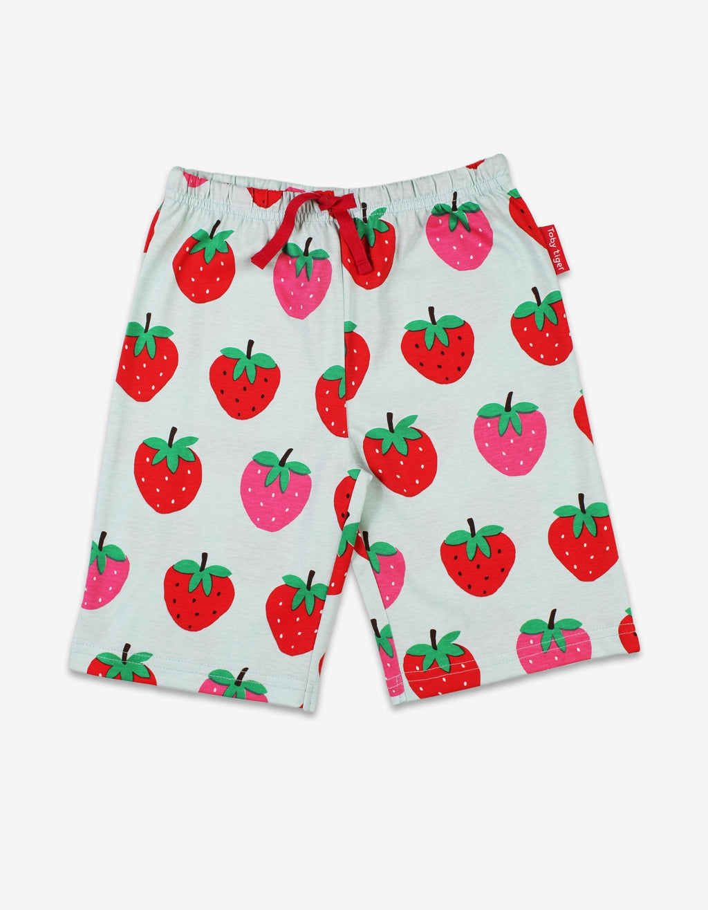 Organic Strawberry Print Short Pyjamas for Kids