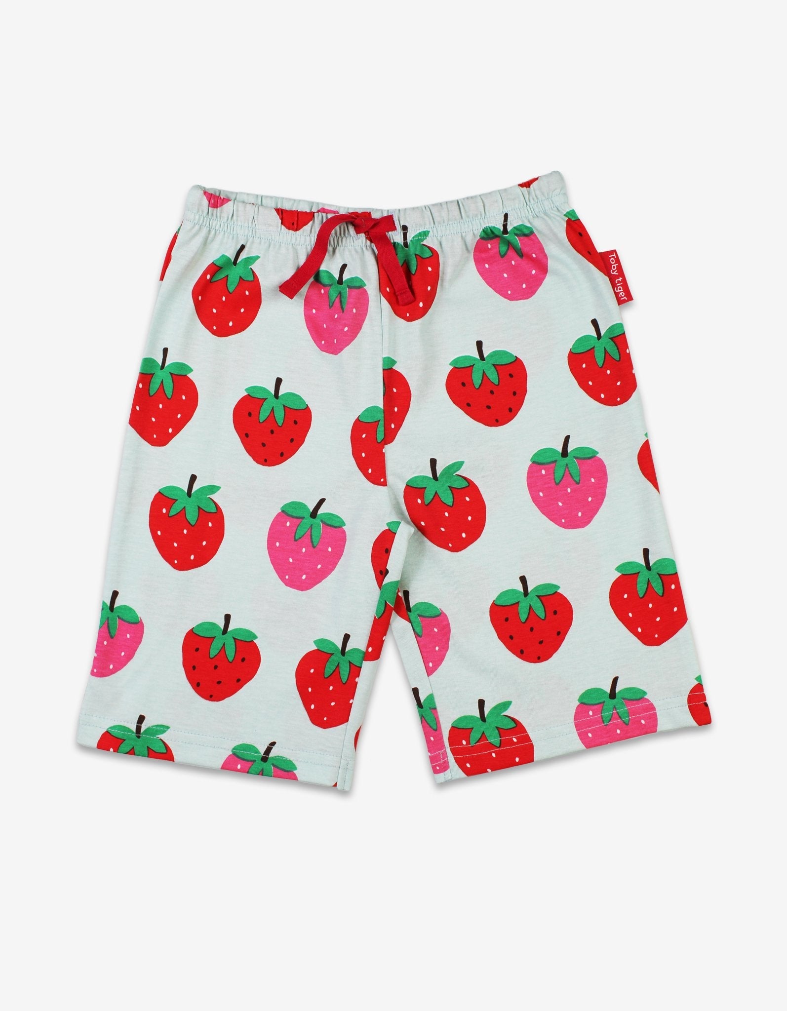 Organic Strawberry Print Short Pyjamas for Kids