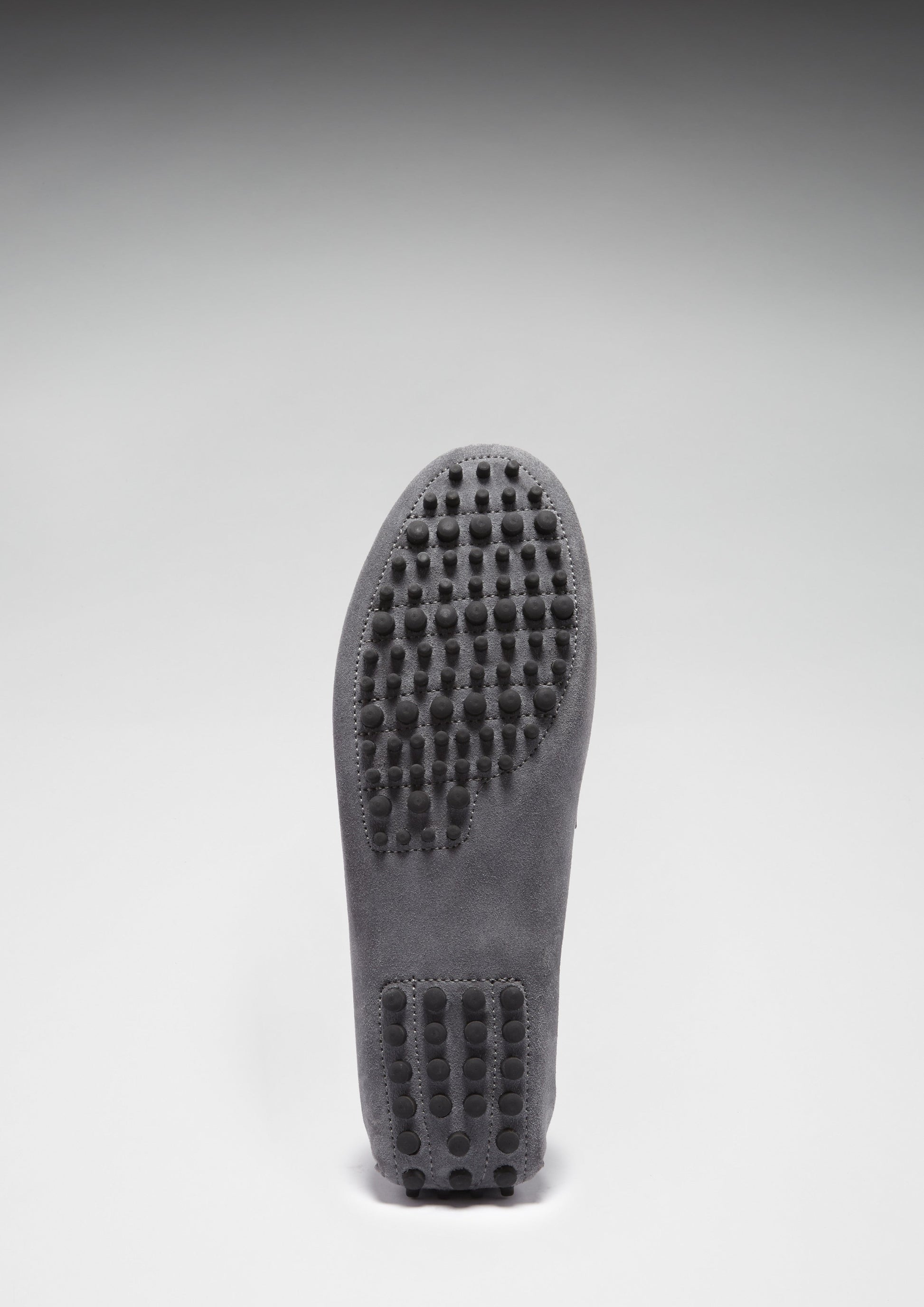 Slate Grey Suede Driving Loafers