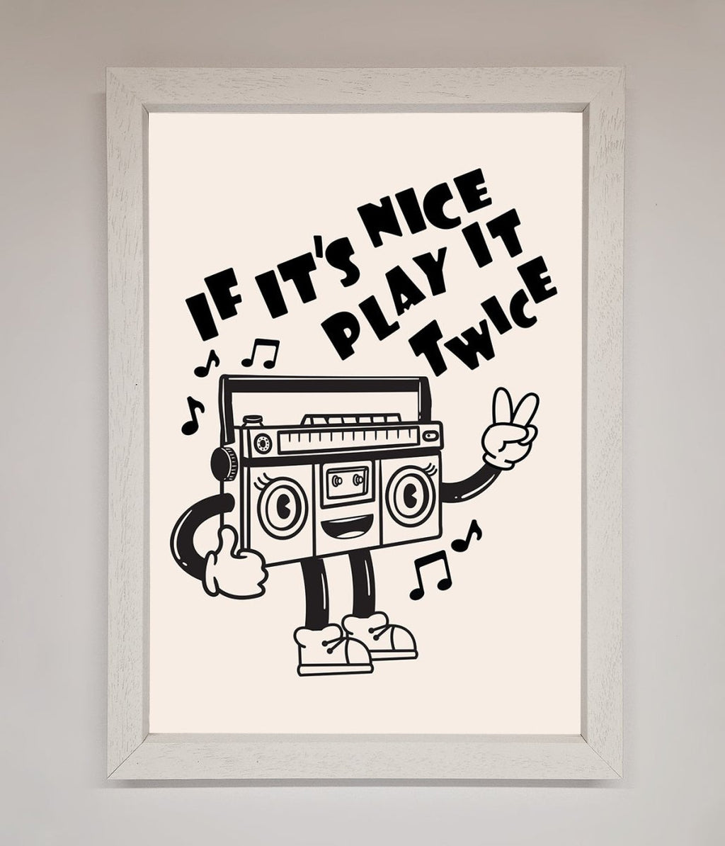 Play Twice Framed Wall Art