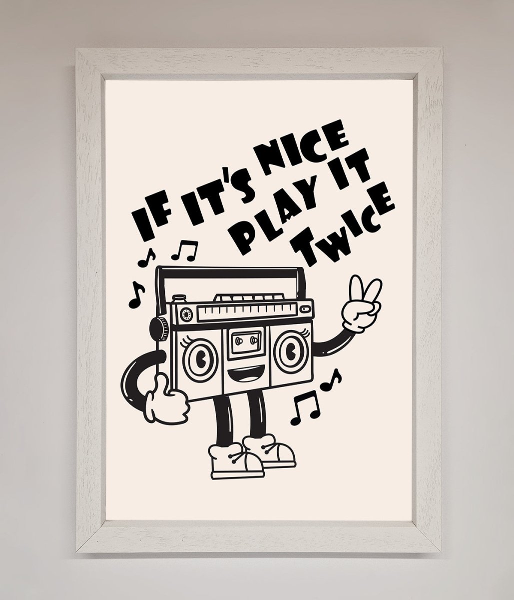 Play Twice Framed Wall Art