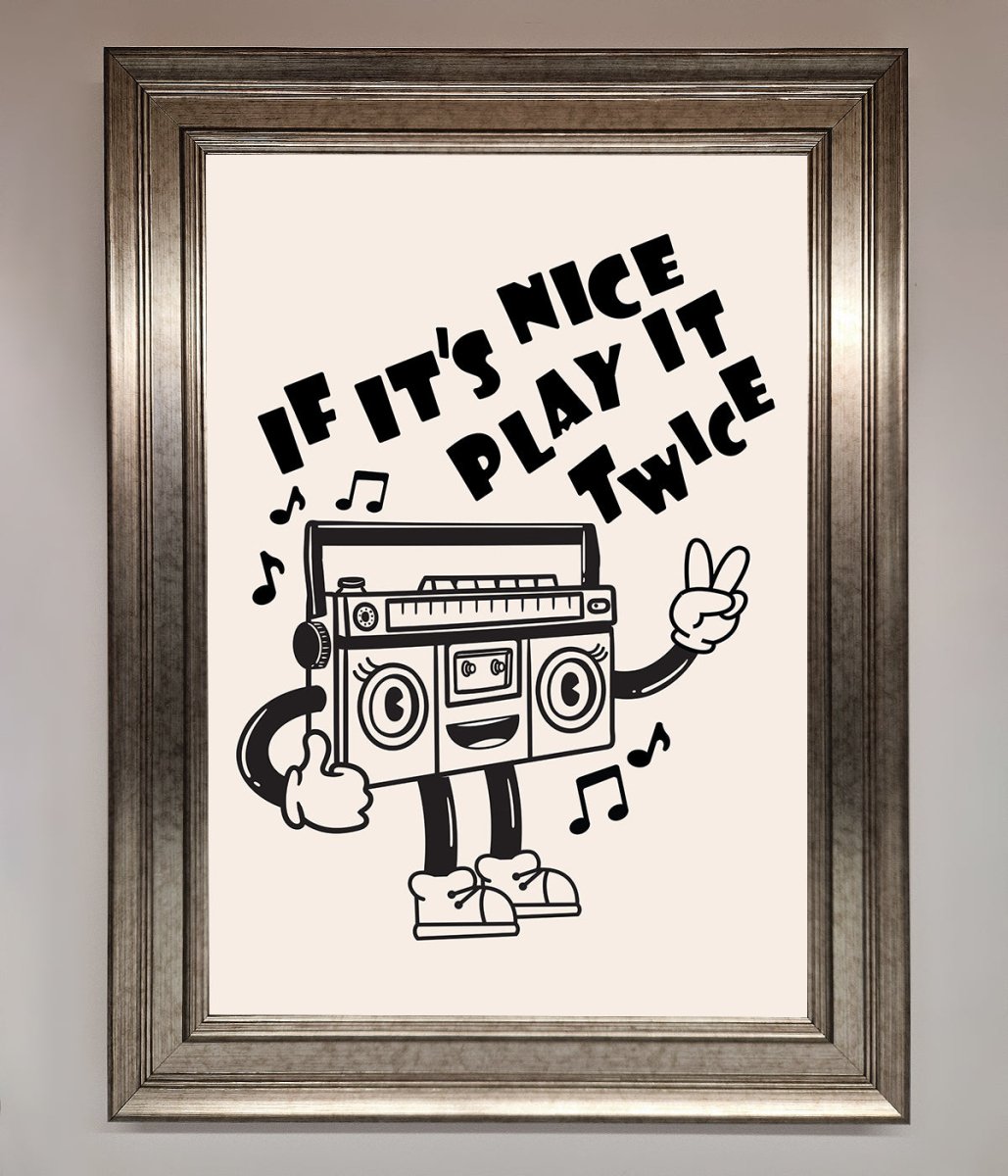 Play Twice Framed Wall Art