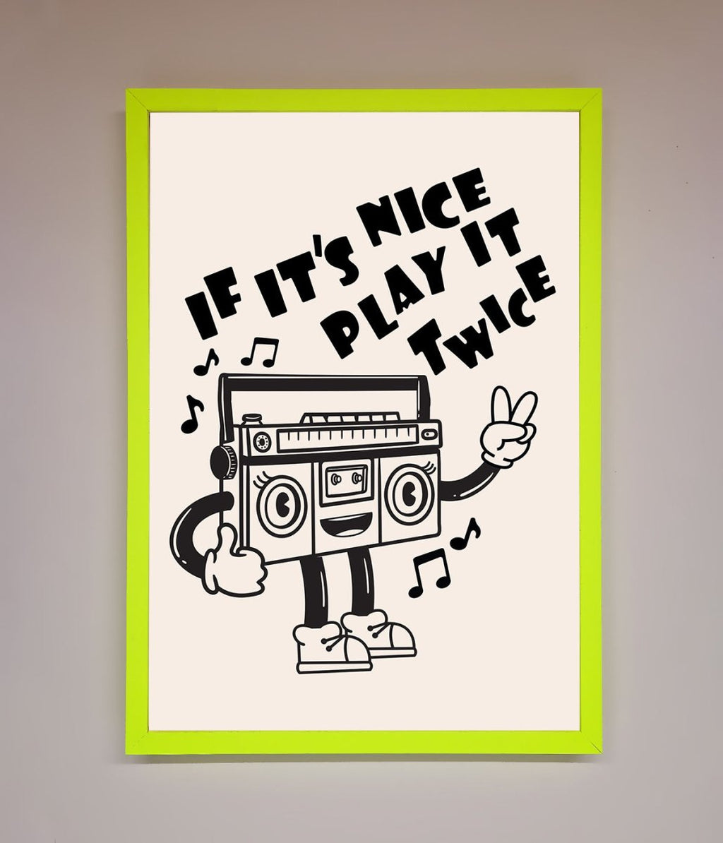 Play Twice Framed Wall Art