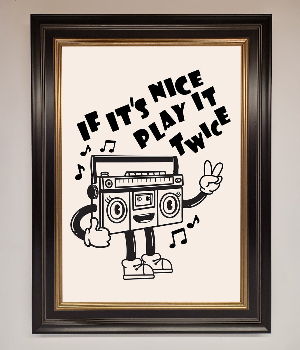 Play Twice Framed Wall Art