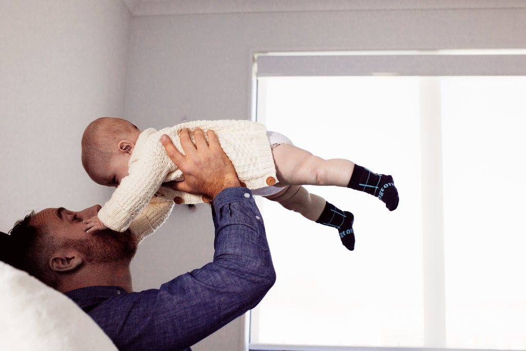 Polar Crew Socks for Baby, Dark Blue and Light Blue