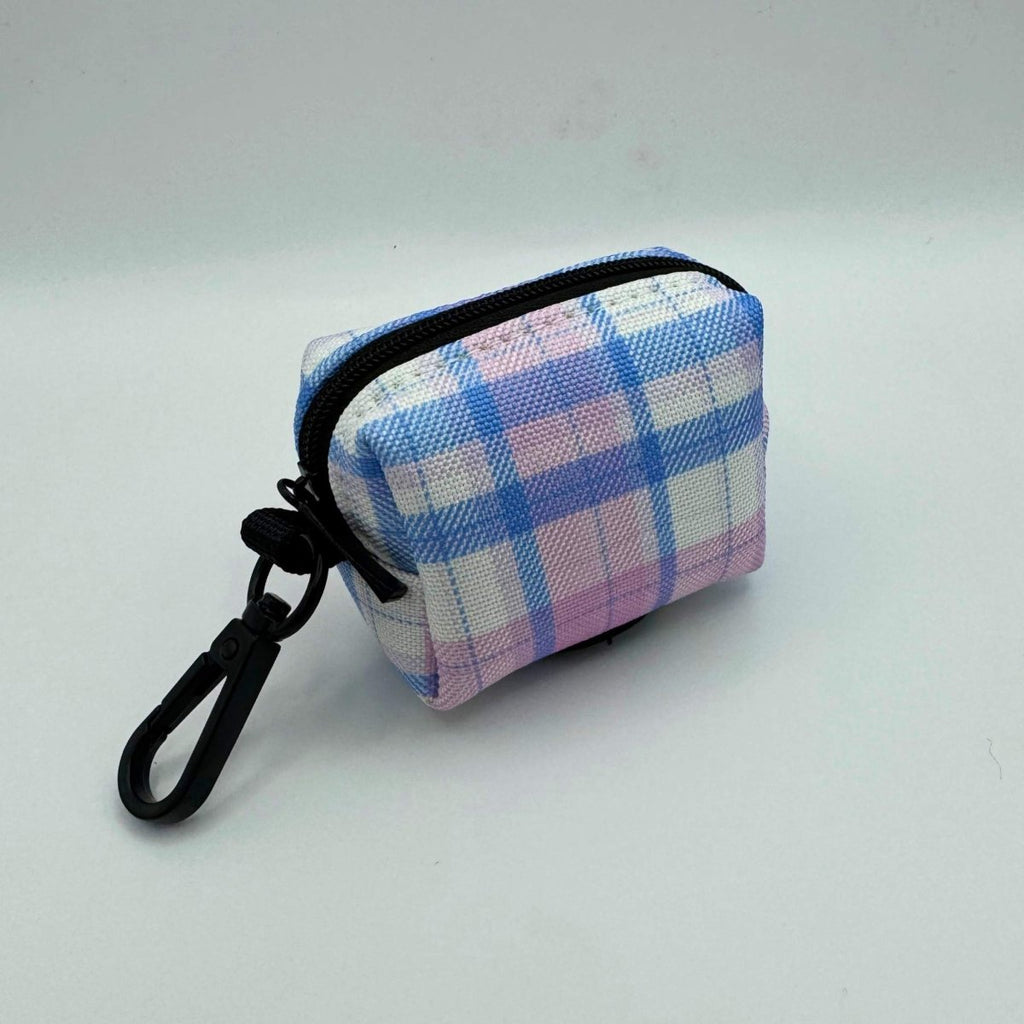 Poo Bag Holder - Pink Tartan