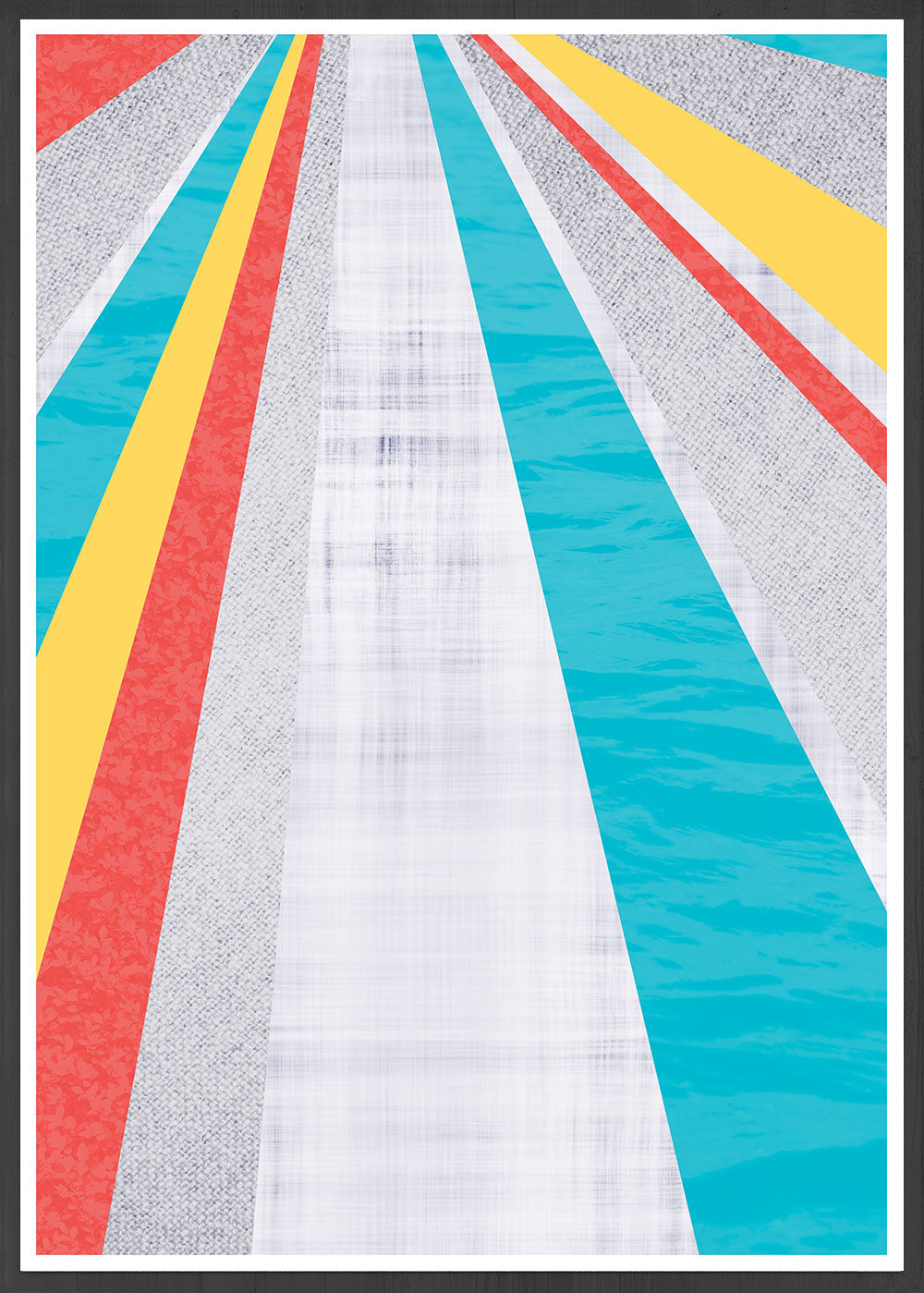 Pop Hole Colourful Geometric Art Print