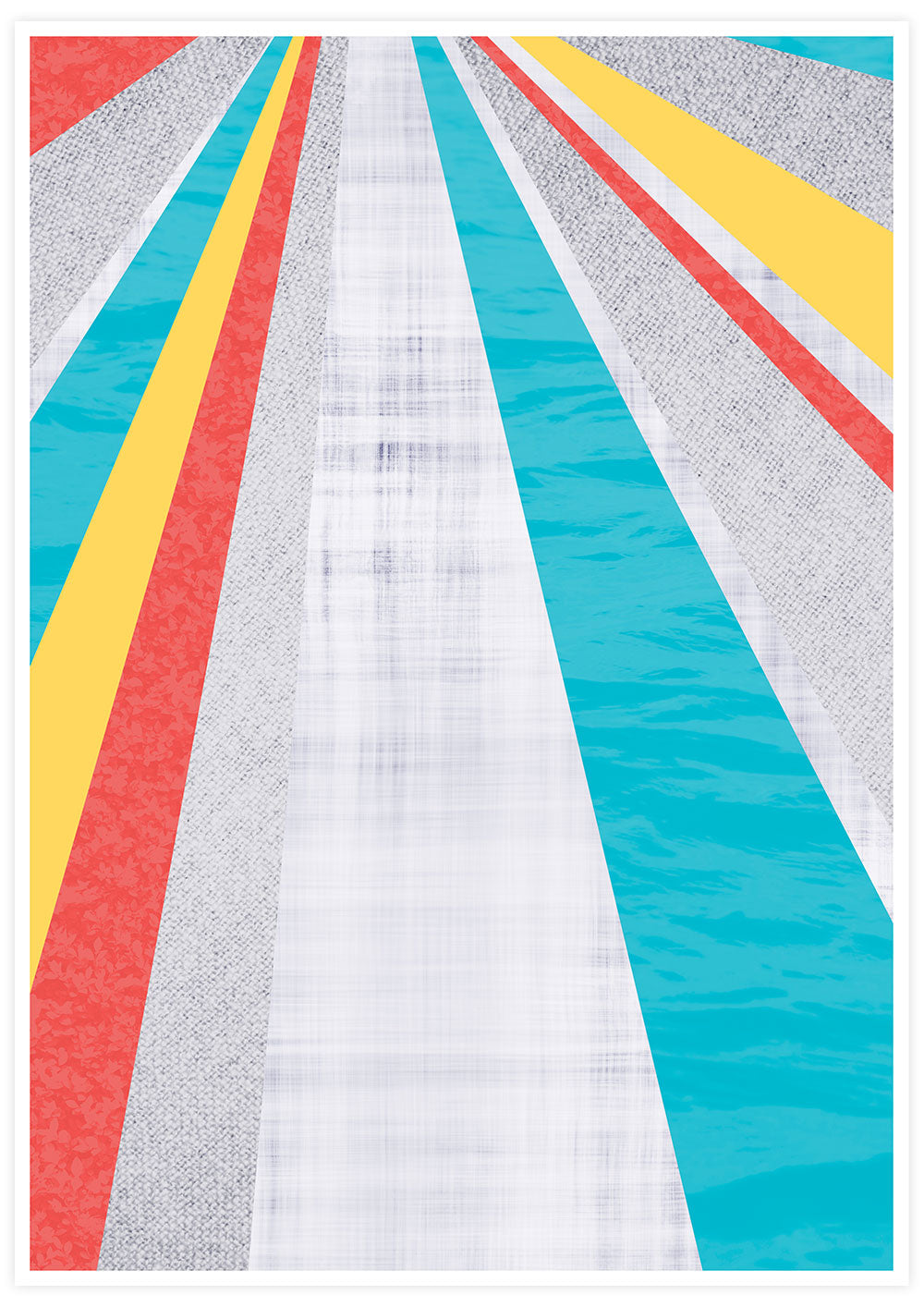 Pop Hole Colourful Geometric Art Print